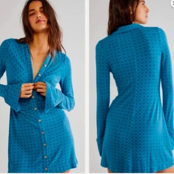 Free People Shayla Mini Dress Small - Picture 2 of 4